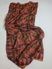 Vintage Paisley Silk Scarf -