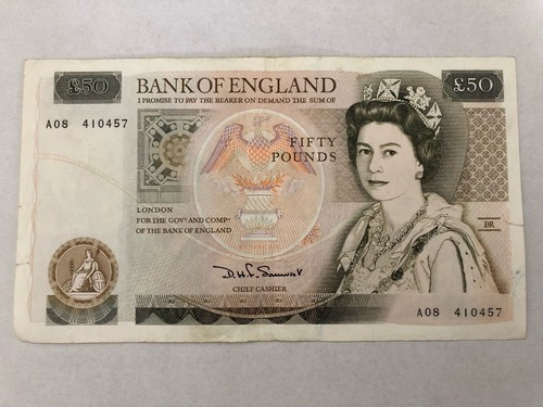 Old fifty pound note good - note,