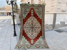Vintage Turkish Oushak Rug