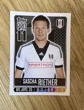 Topps Premier League 2014 Sascha Riether, Fulham, unused.