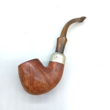 VINTAGE PIPE K&P PETERSON'S DUBLIN Wooden pipe with Hallmarked silver collar