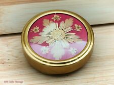 Scarf Ring/Pill Box combo-Pressed flowers-4cm-Vintage Trinket/Pill Box 206