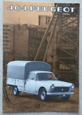 Peugeot 404 Commercial foldout sales marketing Brochure 1978 Dealers stamp Gift