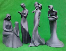 ROYAL DOULTON IMAGES - SELECTION OF BLACK BASALT FIGURINES - LAST FEW.