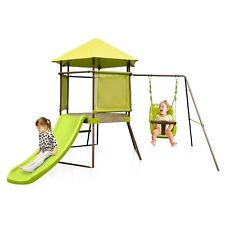 COSTWAY Outdoor Kids Swing Set
