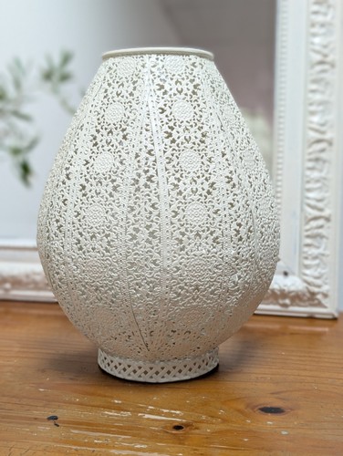 Lovely cream metal filigree - lovely,