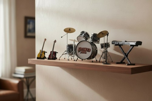 Miniature drum guitar - &, set