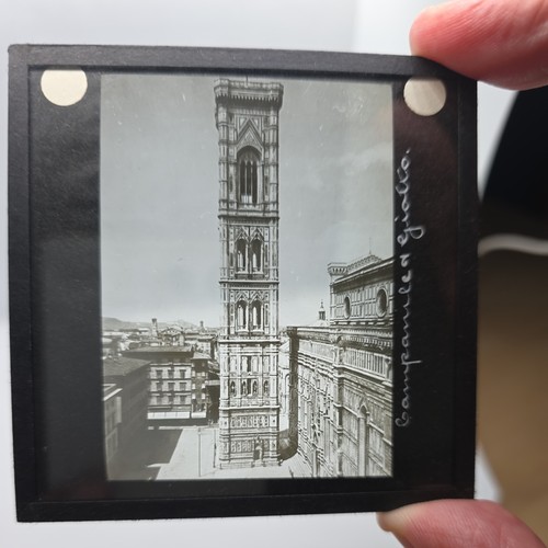 Glass magic lantern slide - glass,