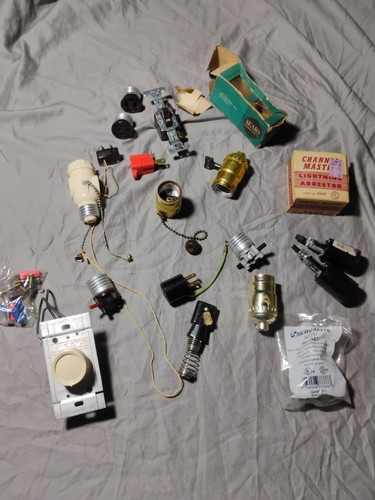 Mixed lot antique light - mixed, bulb