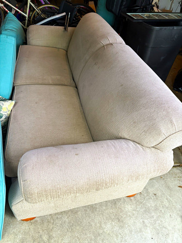 Beige fabric upholstered - beige,