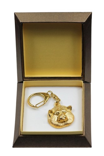 Japanese akita gold - akita, gold-plated