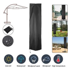 240CM Large Heavy Duty Garden Parasol Cover Patio Umbrella Waterproof Protector