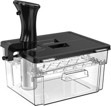 Sous Vide Container, Integrated Lid & Rack, No Additional Custom Parts Required,