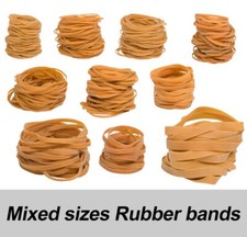 Mixed Size Elastic Rubber Bands Various Different Assorted Strong Varied Mixture