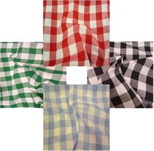 GINGHAM POLY COTTON CHECK