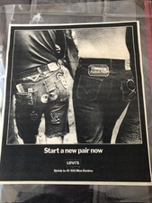 Levis 502 1972 Original Press Ad Measures Approx 10” By 9”