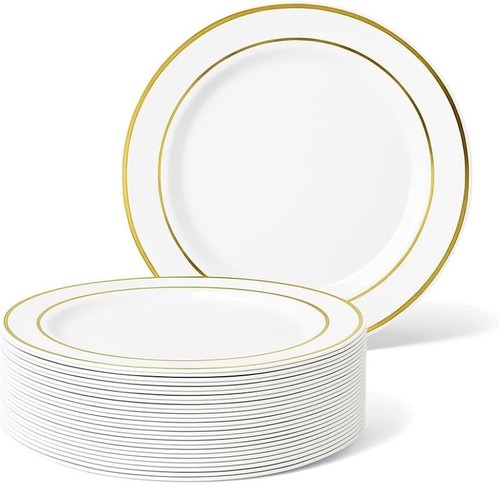 Premium plastic dessert plates - premium,