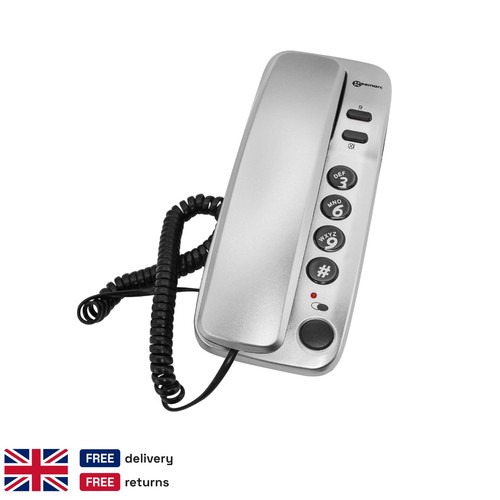 Silver corded landline - corded,