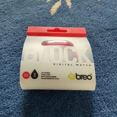 Breo block pink digital watch - block,