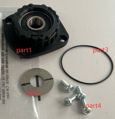 Bearing flange black - black, fit