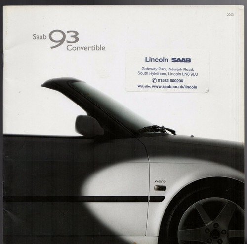 Saab convertible 2002 03 - 9-3,