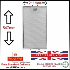 COOKER HOOD FILTER FITS TEKA METAL MESH 547mm x 211mm esd