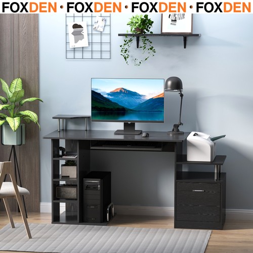 Computer desk with drawer - computer,