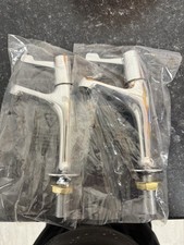 Bristan Value Lever High Neck Pillar Kitchen Sink Taps - Chrome