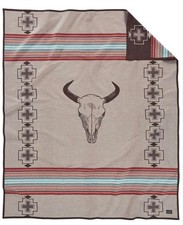 AUTHENTIC PENDLETON American West Blanket - Tan RRP £495 RARE