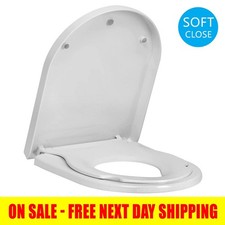 D Shape White Toilet Seat