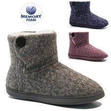LADIES MEMORY FOAM SLIPPERS