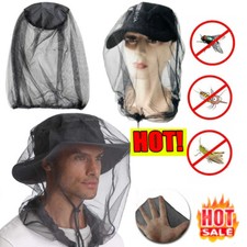 1/2 x Midge Mosquito Insect Hat Bug Mesh Head Net Face Protector Travel Camping