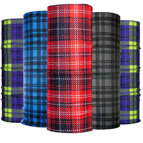 Plaid red tartan biker - biker, neck