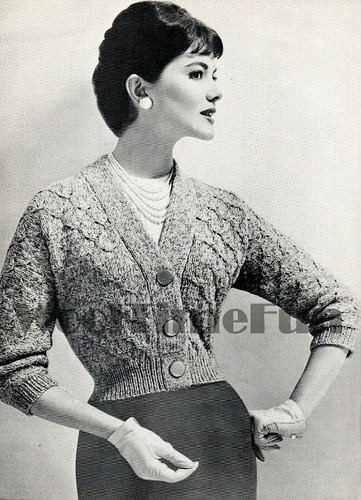 Knitting pattern vintage 1950s - pattern,