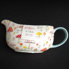 NEW CATH KIDSTON THE COLLECTOR "MUSHROOMS" PATTERN GRAVY/SAUCE BOAT