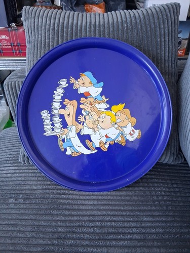 Vintage tetley tea tray round - vintage,