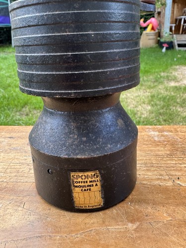 Vintage spong cast iron coffee - cast,