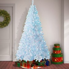 White christmas tree with - white, blue