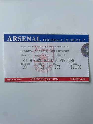 Arsenal tottenham hotspur - tottenham,