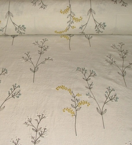 Curtain fabric embroidery - fabric,