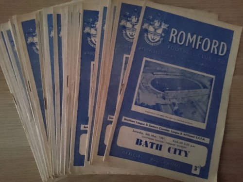 Romford home programmes - f.c.,