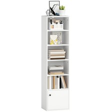 HOMCOM Tall Bookcase, 6-Tier