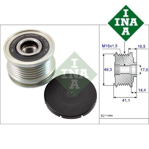 Alternator freewheel clutch - alternator,