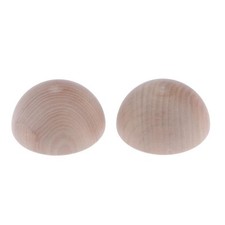 Pack of 2 7.5cm Wood