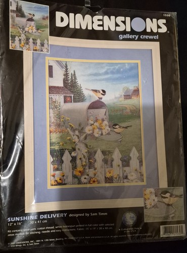 Sunshine delivery crewel - sunshine,