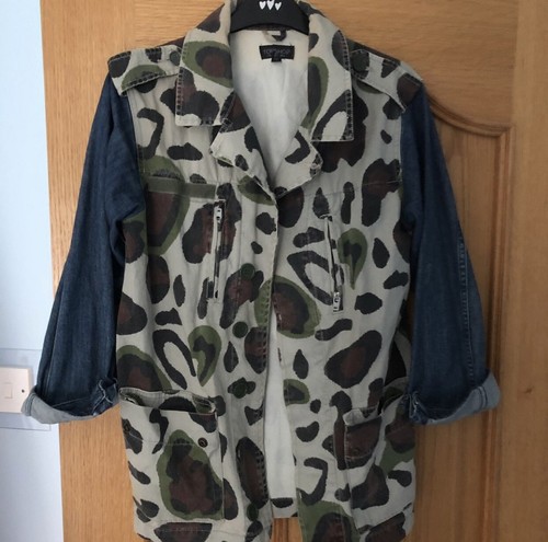 Topshop denim and camo jacket - topshop,