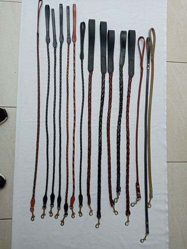 Leather greyhound lead solid - greyhound,