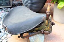 WW2 Genuine German Motorcycle Rear Seat, with genuine camouflage paint!!!, good