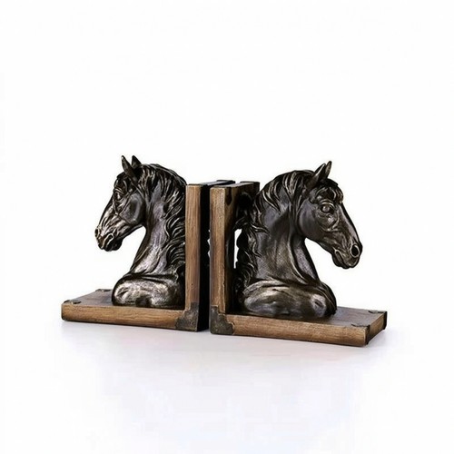 Horse head bookends - horse,