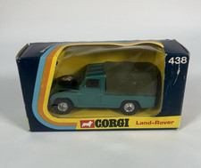 Vintage Corgi Land-Rover 438 Turquoise & Green In Original Pictorial Box 1973